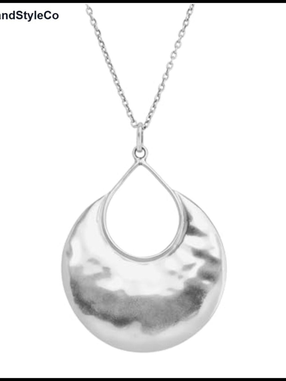 Silpada Crescent Drop Pendant Necklace in Sterling Silver
